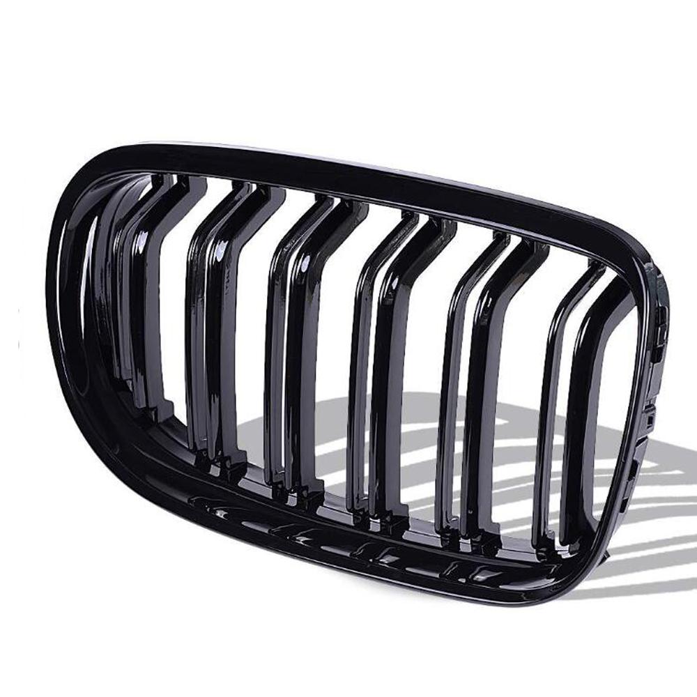 Gloss Black Dual Slat Car Front Kidney Grilles For BMW E90 E91 3-Series 2009-2013 Car Styling Racing Grills