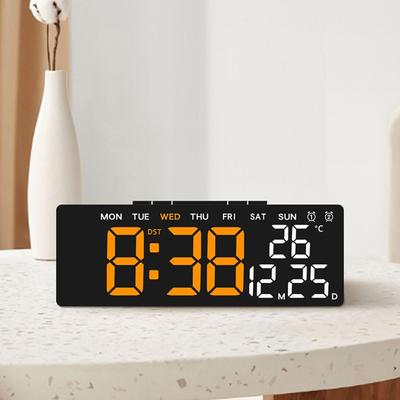 Wall-mounted Digital LED Clocks Multi-functional Display Table Clock  for Bedroom