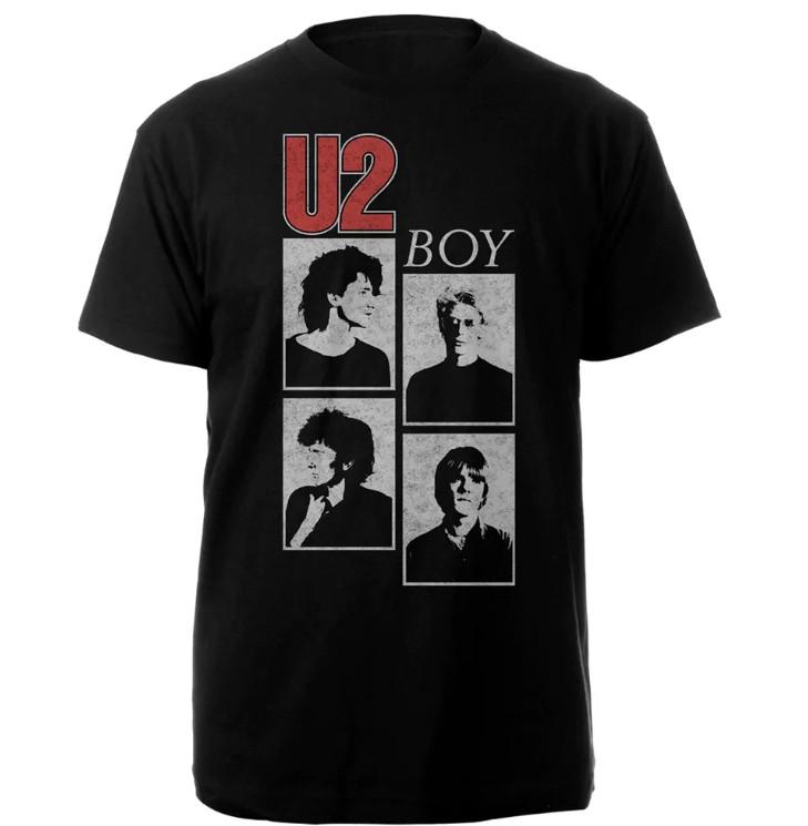 Vintage U2 Jongensband Zwaar Katoen Zwart Alle Maten Unisex Klassiek Shirt