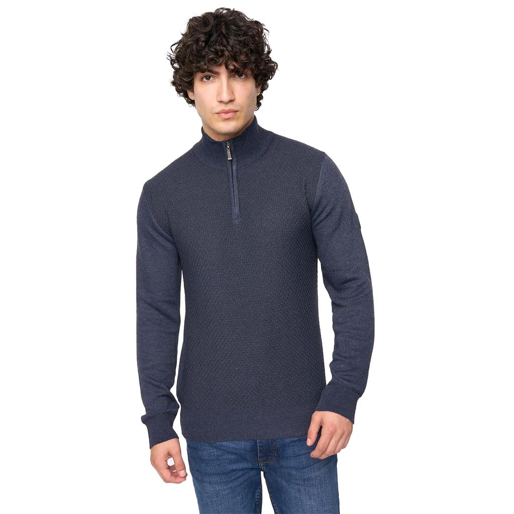 Bewley & Ritch Män Seymour Stickad Tratthals Pullover