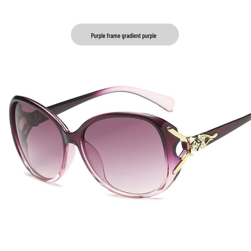 Women's New Fashion Fox Head Color-Changing Sunglasses 8842 - Large Frame