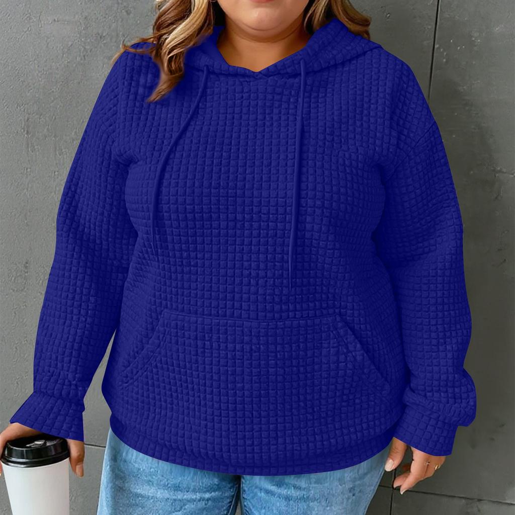 Women's Hoodies Long Sleeve Casual Drawstring Sweatshirts Pullover Pockets Tops