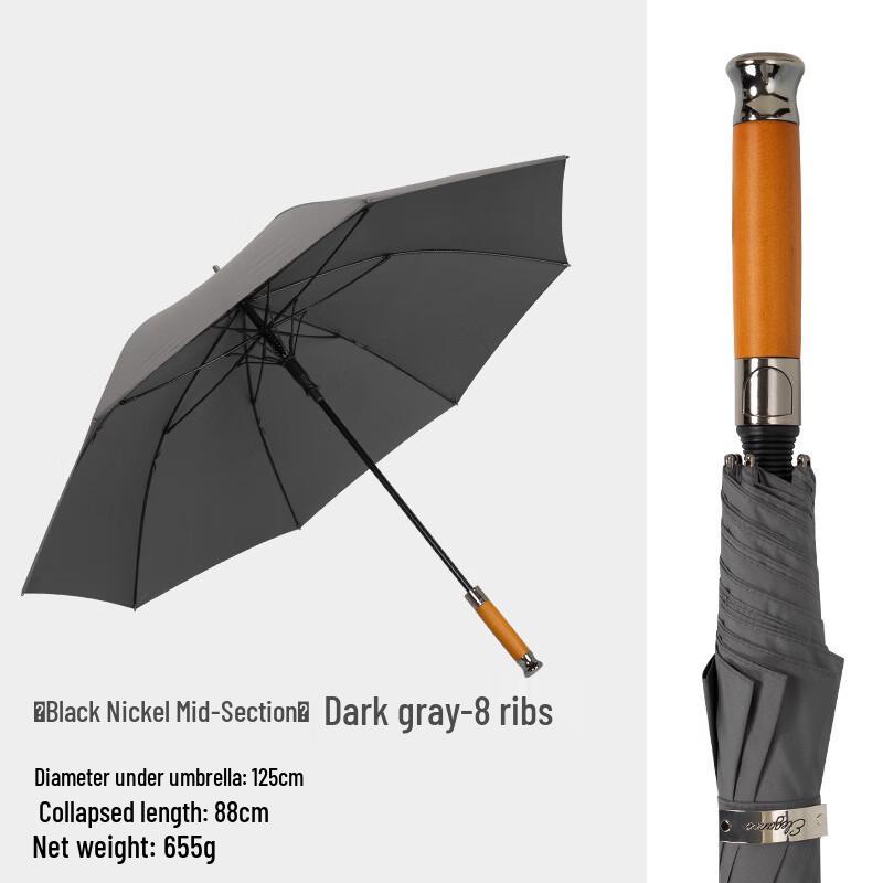 Hanyou Large Long-Handle Sun & Rain Umbrella