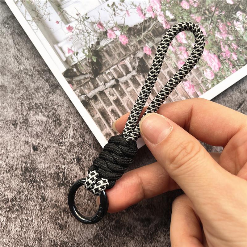 Key Ring Lanyard Matching Color Cellular Pendant Braided Cord Rope Keychain Anti-lost Sling Key Landyard Premium Accessories