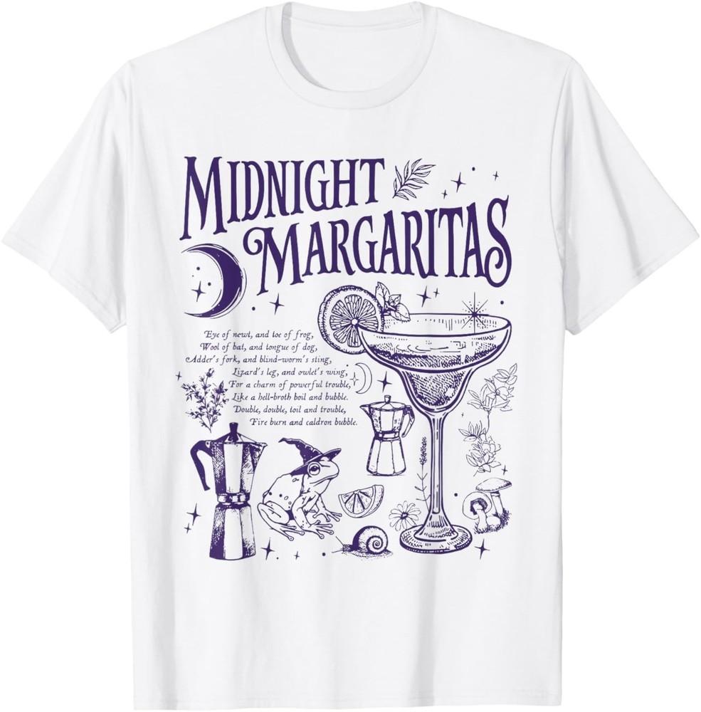 

Midnight Witch Margaritas Halloween Magical Cocktails T-Shirt XL