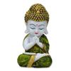 Figurka Buddy z żywicy poliestrowej Dekoracyjny eksponat Mały Mnich Dziecko Budda, (Zielony)