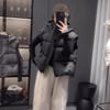 Down cotton vest women's short hooded winter new Korean loose feeling small vest vest jacket
