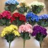 Silk Artificial Hydrangea Flower Large Size Simulated Wedding Floral  for Home Party Wedding