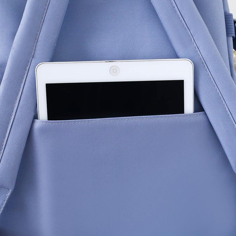 Pięcioczęściowy Zestaw Plecaków Dziewczęcy Plecak Płócienny z Kreskówką Chilren Plecak Szkolny o Dużej Pojemności dla Uczniów Szkoły Podstawowej