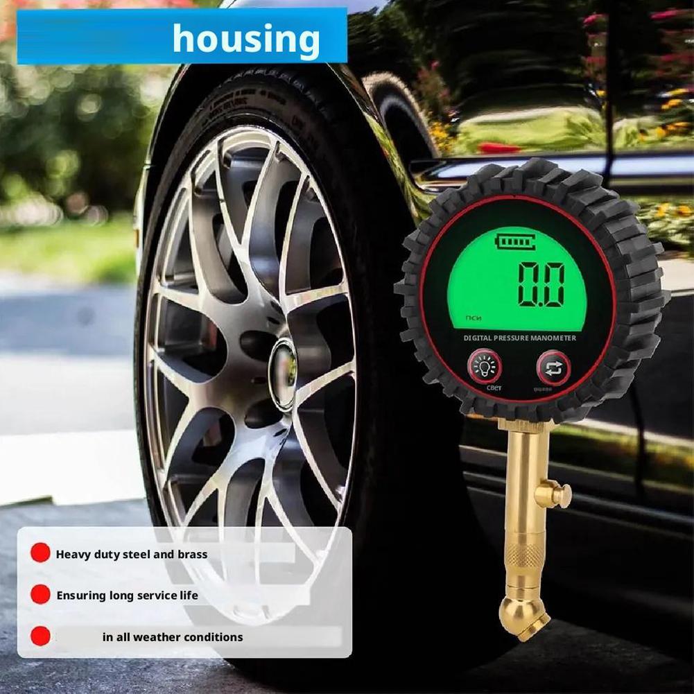 Auto-Reifendruckmesser 3-255PSI Hochleistungs-Digital-LCD mit Hintergrundbeleuchtung Luftwerkzeug