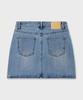 PLAC WOMEN Vintage Washed Denim Mini Skirt Light Blue