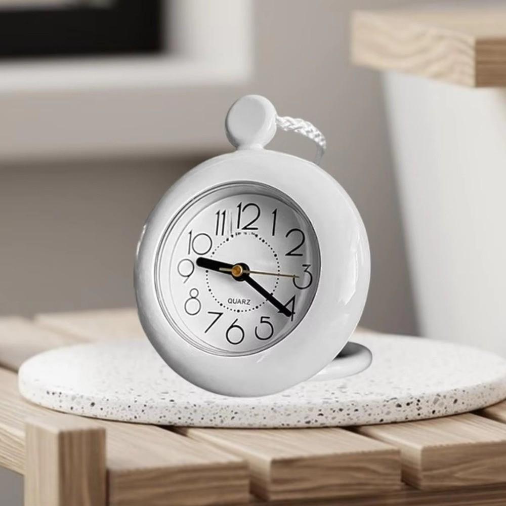 Silent Movement Bathroom Clock Nylon Lanyard Wall Mounted Clock Unique Desktop Clock  Bedroom