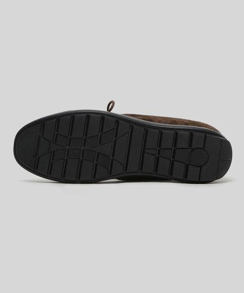[WETHEROAD] Lazy Suede Racing Sneakers Washed Brown WTRD3116