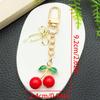 Cherry Keychain Drip Oil Alloy Pendant Bag Charm Gift