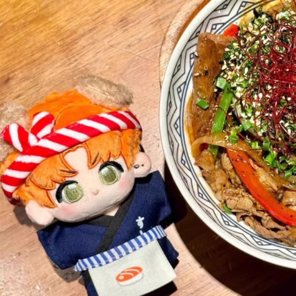 Sushi Chef 10cm Cotton Doll Clothes Japanese Style Doll Clothes Set 10cm Cotton Doll