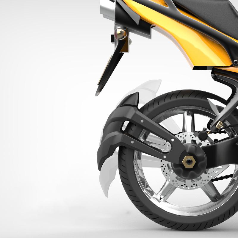 Universal Motorrad Hinterradabdeckung Kotflügel Radabdeckung Schutzblech Halterung Kotflügel Spritzschutz Hinterer Schmutzfänger PP Moto Motorradzubehör
