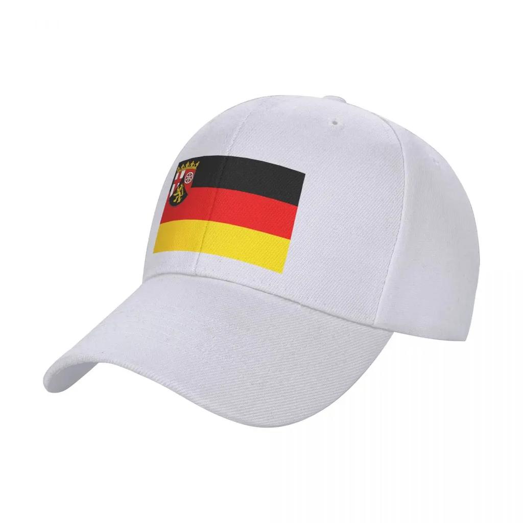 Flag of Rhineland-Palatinate, GerUnisexy Baseball Cap Wild Ball Hat Golf Wear fishing caps Unisex Unisex's Luxury Women's