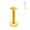 ASTM F136 G23 Titanium The Ball Tragus Earring Threadless Piercing Heart Cubic Zirconia Pin Daith Conch Push In Labret Stud