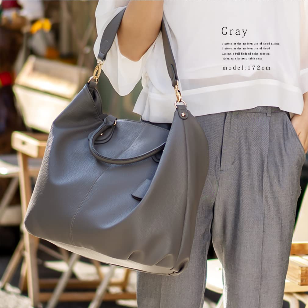 Gratante Tote A4 Large Shoulder Tote Cool Work Adult Commuting Faux Leather [Gratante] Women's Bag, Capacity, 3-Way, Women's, Bag, Bag, Bag, Bag,