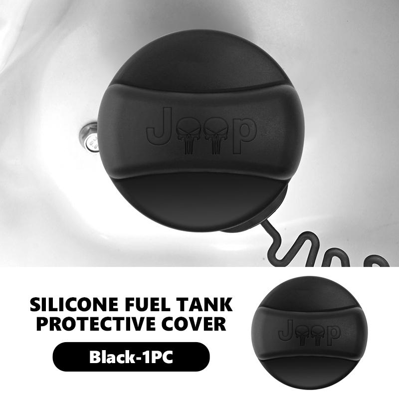 Xhcv4 Car Silicone Fuel Tank Cap Trim Accessories For Jeep Cherokee Patriot Liberty Wrangler JK JL Commander
