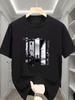 Featuring A Cityscape Storyboard Graphic On The Front With Roundneck Shortsleeve Tshirt Unisexs Clothing Unisexs Summer T Shirt