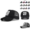 Cute Shark Embroidered Baseball Cap Adjustable Cotton Casual Cartoon Pattern Hat