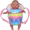 Fashion Newborn Backpack Doll Cute Flower Handbag For Girls Dolls Out Going Carry Bag Christmas Birthday Gift