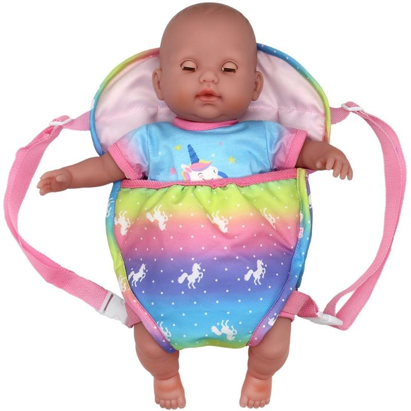 Fashion Newborn Backpack Doll Cute Flower Handbag For Girls Dolls Out Going Carry Bag Christmas Birthday Gift