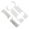 RC Wide Body Kit Large Surrounding Cover LED Light Modification Kits for WPL D12 RC Truck