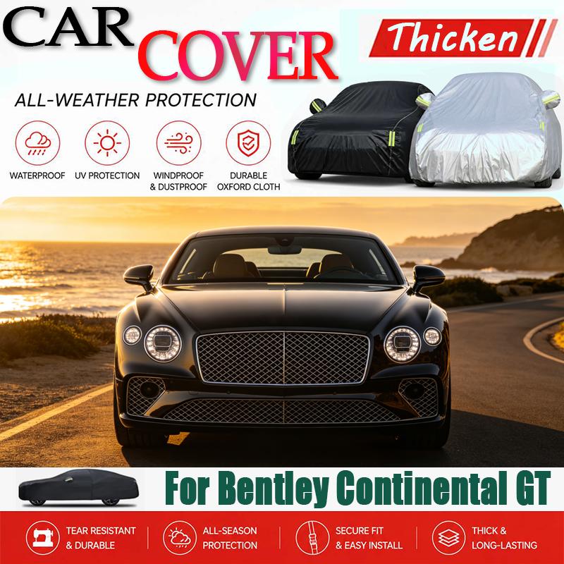 For Bentley Continental GT Outdoor Car Cover With Reflective Strips, Waterproof Snowproof Dustproof, UV Protection Auto Parts