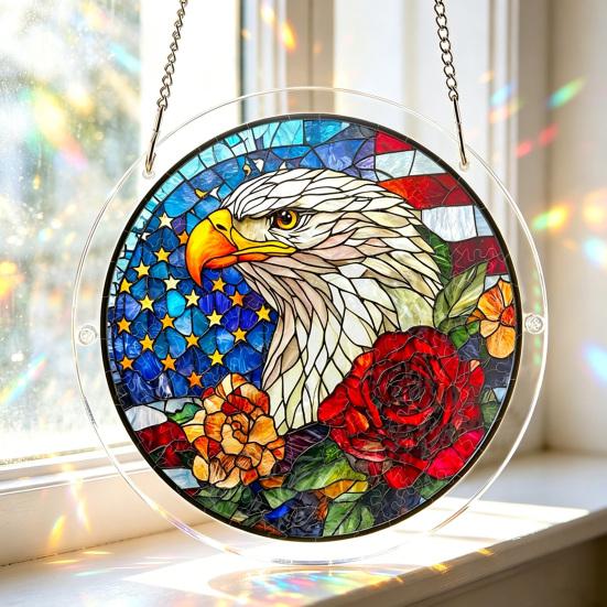 Acryl Puzzle Sonnenfänger, Buntglas-Stil Fensterhänge-Dekoration, Farbenfrohes DIY Sonnenfänger-Set für Haus, Garten, Terrasse, Geschenk für Mama Frauen