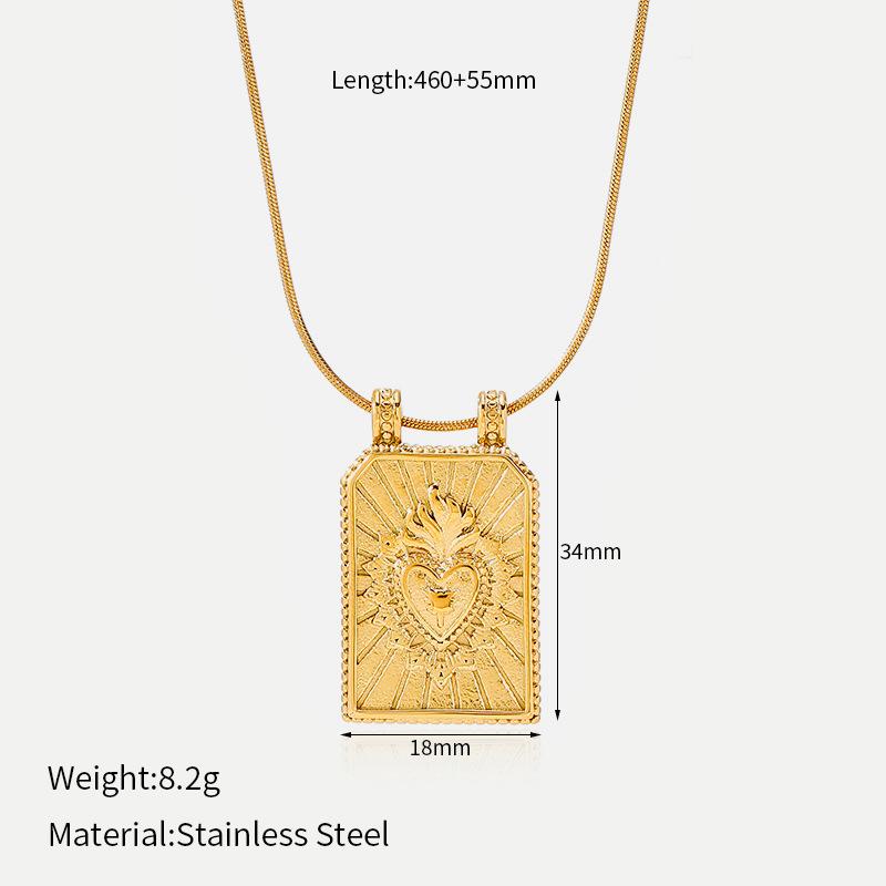 Best Selling Tarot Devil's Eye Necklace Color Oil Drip Craft Stainless Steel Gold Plated Non-Fading Clavicle Chain
