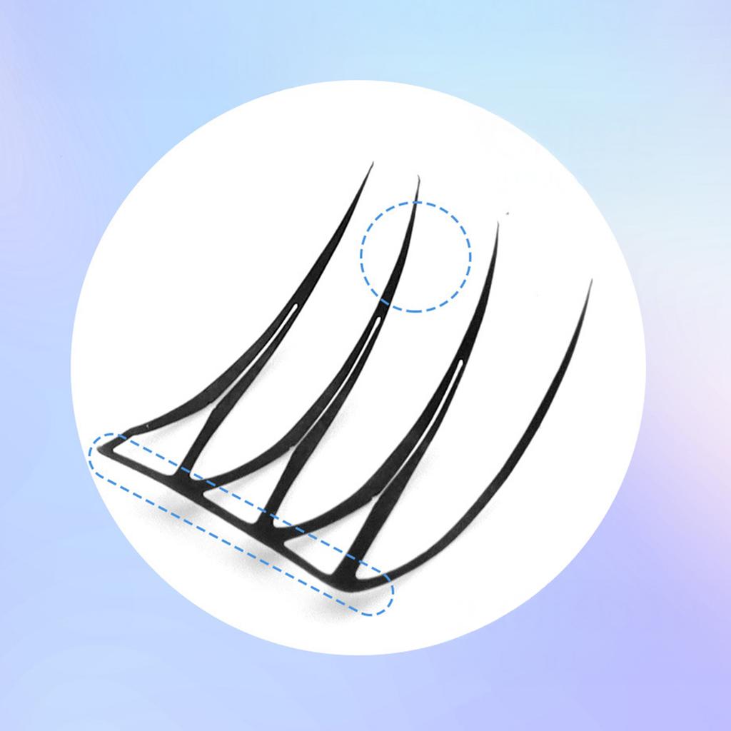 U-Shaped Korean Style False Eyelashes Ultra Thin Wispy Lashes Lightweight Natural Look For Daily Wear And Stage Performance