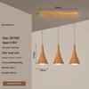 Solid Wood Nordic Japanese Chandelier for Cafe, Bar, Counter, and Homestay