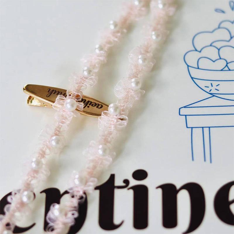 

Pearls Embroidery Beaded Fringed Ribbon Lace Handmade DIY Decoration for Clothes Skirt Applique Collar Apparel 1 Yard 1.5cm Wide 1Yard