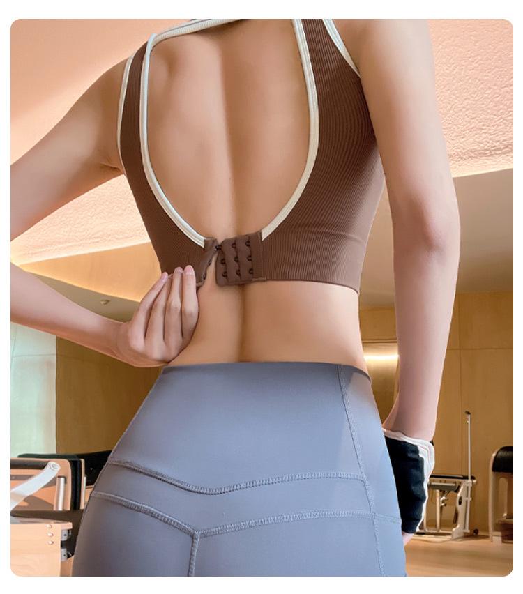 High-Impact Beautiful Back Sports Bra for Women - Shockproof, Supportive, and Sexy Fitness Vest