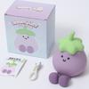 Night Lamp LED Cute Eggplant Night Light Dimmable Nursery Eggplant Lamps Super Squishy Silicone USB Rechargeable Touch Control