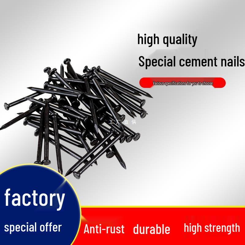 

High-Strength Black Cement Steel Nails for Wall Tiles and Concrete 60mm (400g) nails