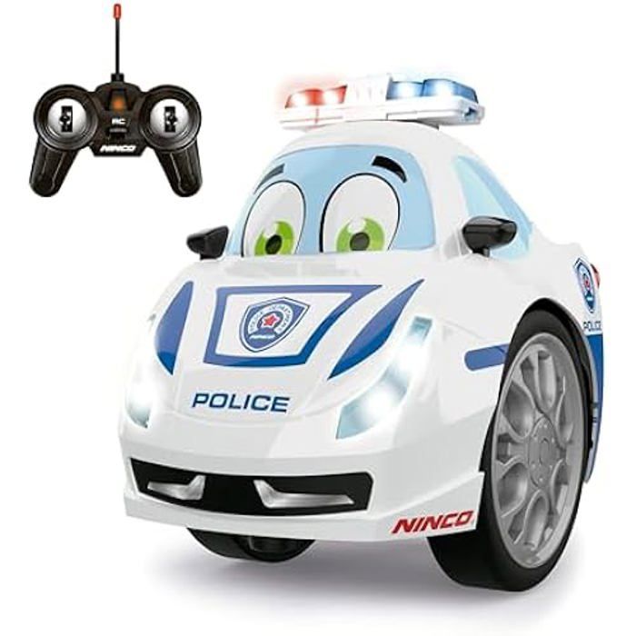 Voiture télécommandée - NINCO - Dual Police - Virages à 360 - Lumières et son - 6 ans et plus