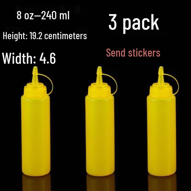 Plastic Squeeze Bottle for Condiments and Sauces