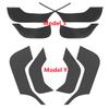 Carbon Fiber Car Door Anti Kick Film Glove Box Side Edge Protective Pad Car Stickers Cover For Tesla Model 3 Model