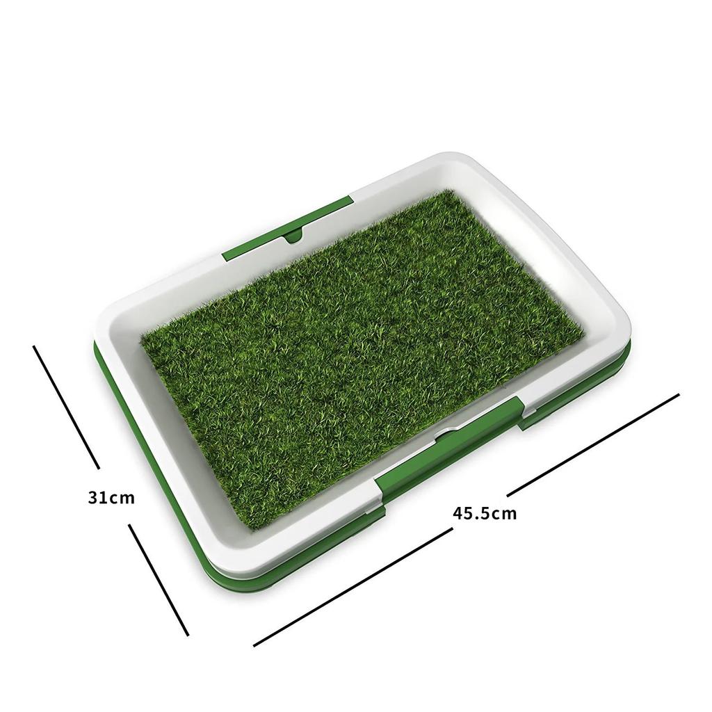 New Reusable, Washable, Splashproof Artificial Grass Dog Potty Training Toilet for Dogs - Pet Supplies Puppy Pad Tray, Pet Dog T