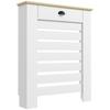 95.5H X 78Wcm Radiator Cover With Drawer White