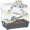 Dwarf Hamster Cage 4 Levels Tunnel System Hut Accessories Top Opening 78 X 45 X 73 Cm Gray