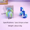 24 Pezzi Corda Arcobaleno Circolare Intrecciata Giocattolo Fidget - Terapia Sensoriale per Autismo Giocattolo Fidget Antistress Bambini