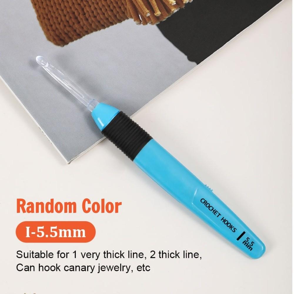 Random Color 2.5-6.5mm Crochet Hook Luminous Knitting Tool  Household