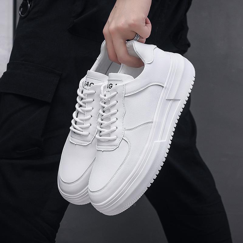 Niş retro spor ayakkabılar sonbahar ve kış yeni erkek ayakkabıları niş küçük beyaz ayakkabılar erkek Guochao kalın tabanlı sarı ayakkabılar Wenzhou spot