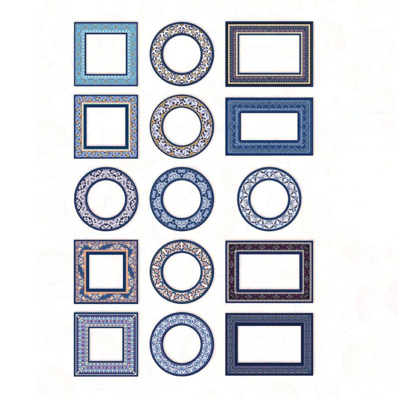 

Полые наклейки для скрапбукинга Декоративные прямоугольные круглые ретро-наклейки для скрапбукинга для альбома своими руками