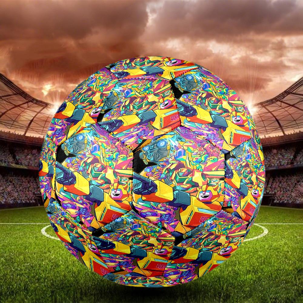 Transformers Print Size 5 Soccer Ball, Standard Match Football for Sports Game and Team Practice, Ideal Gift for Soccer Fans