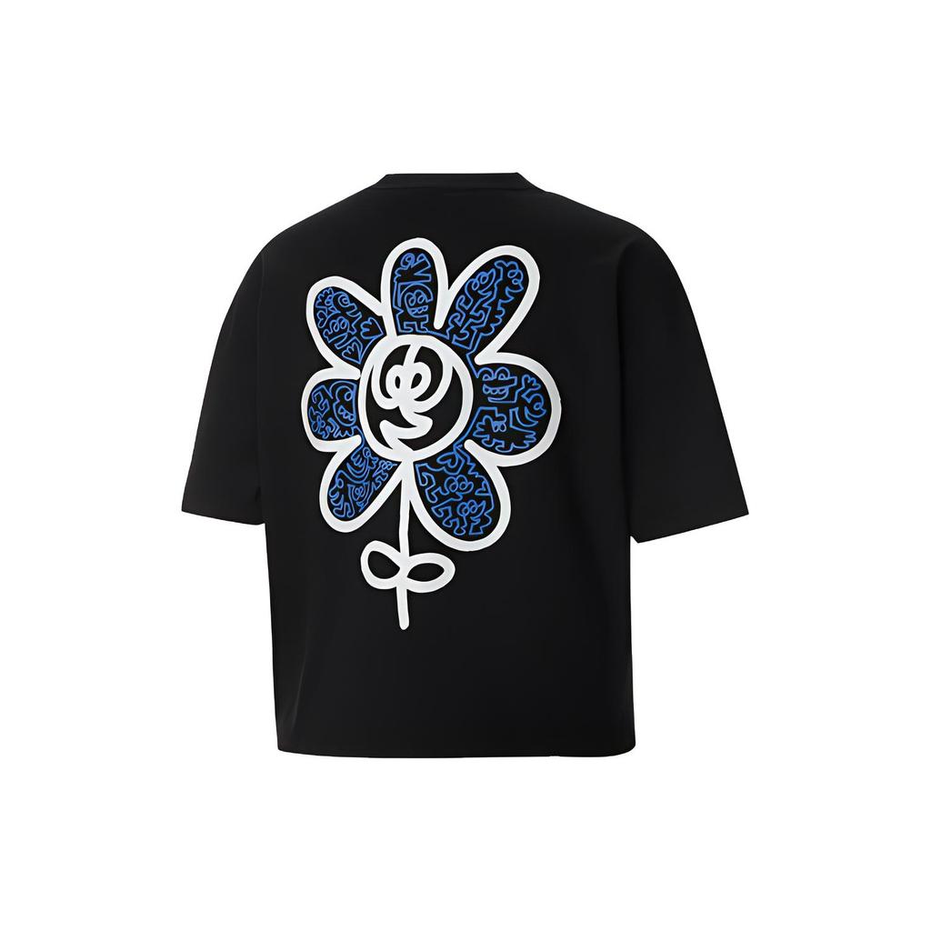 (WMNS) PUMA x MR DOODLE Loose Tee Crossover Graffiti Large Logo Short Sleeve Black Women's 530659-01